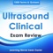 Ultrasound Clinical Test Bank & Exam Review App : 1500 Study Notes, flashcards, Concepts & Practice Quiz