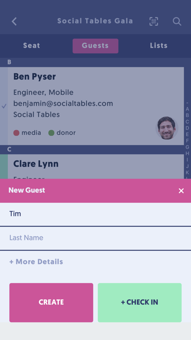 How to cancel & delete Check-In by Social Tables from iphone & ipad 4