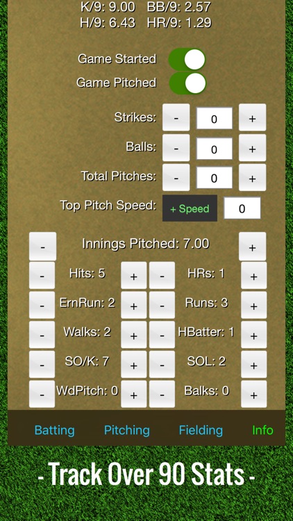 Baseball Stats Tracker Touch screenshot-1
