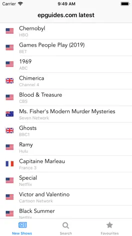Game screenshot epguides.com Latest TV Shows apk