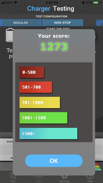 Amperes - battery charge info