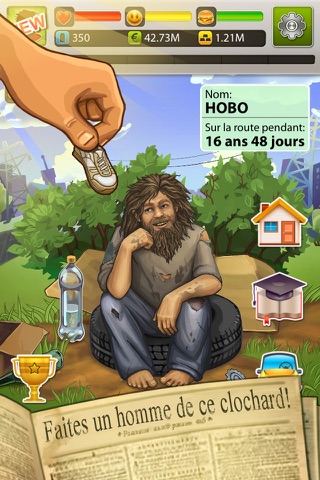 Hobo World - life simulator screenshot 3