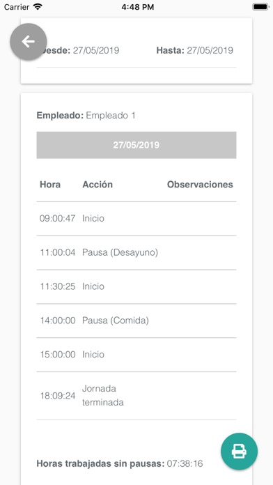 Control Laboral TE 2.0 screenshot 3