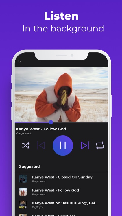 Music Player App for youtube