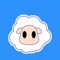 This is a Black-eyed sheep Imessage emoticon app that you can share with your friends to use it