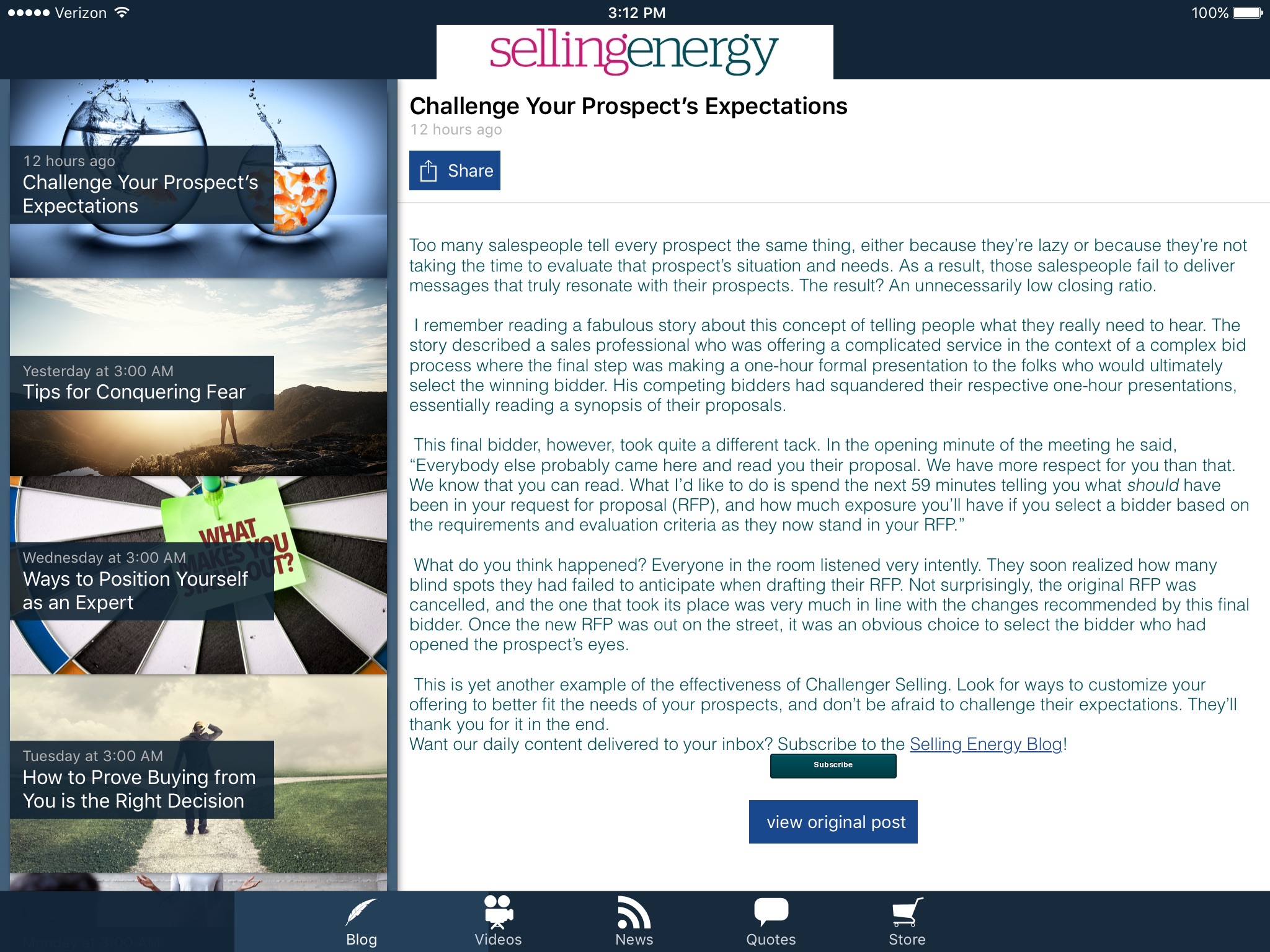 Selling Energy App screenshot 2