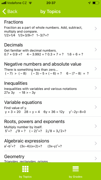 Math Tests - learn mathematics screenshot 3