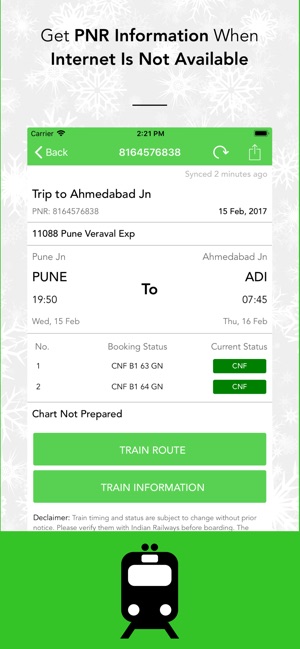 Indian Railway PNR Status Info(圖2)-速報App