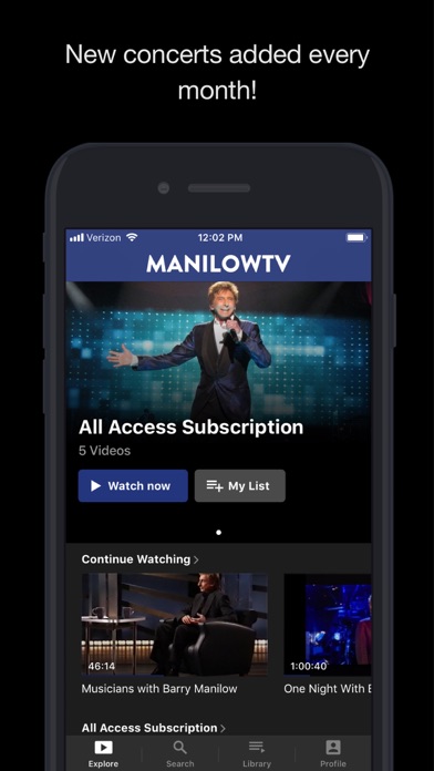 How to cancel & delete ManilowTV from iphone & ipad 2