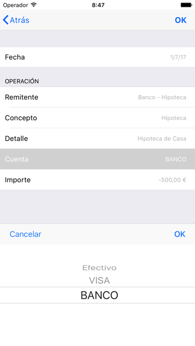 How to cancel & delete Mis Cuentas Claras from iphone & ipad 2