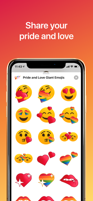 Pride and Love Giant Emojis(圖1)-速報App