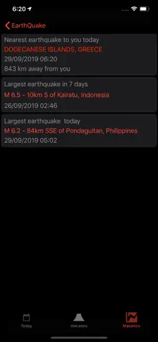 Ergreifen 7 EarthQuakes Map & Volcanoes iphone