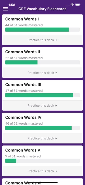 Gre Vocabulary Flashcards On The App Store