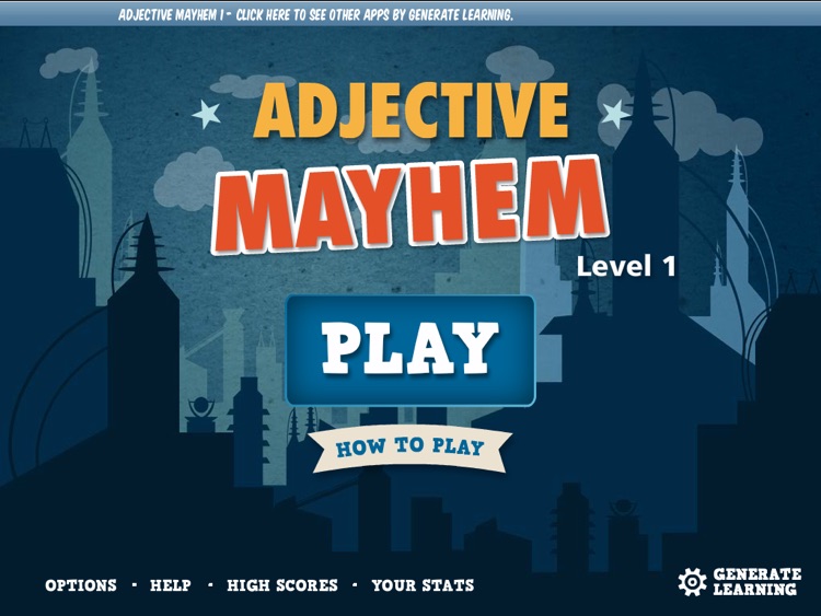 Adjective Mayhem HD - Level 1