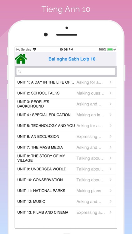 Tieng Anh Lop 10 - English 10 screenshot-6