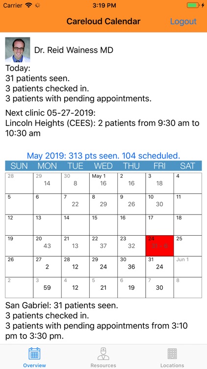 Carecloud Schedule