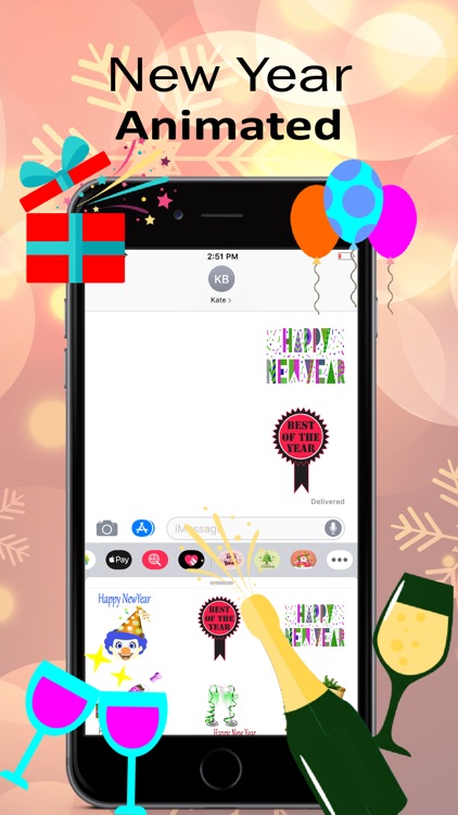 New year Animated Sticker 2020