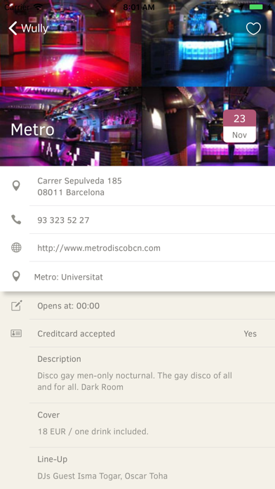 Wully - Barcelona Gay Guide screenshot 2