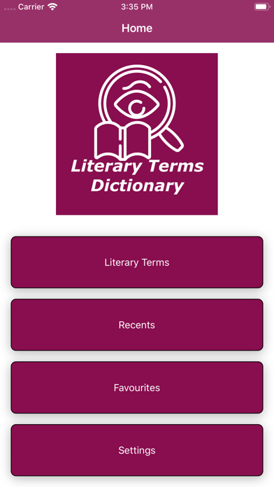 Literary Term Dictionary screenshot 2
