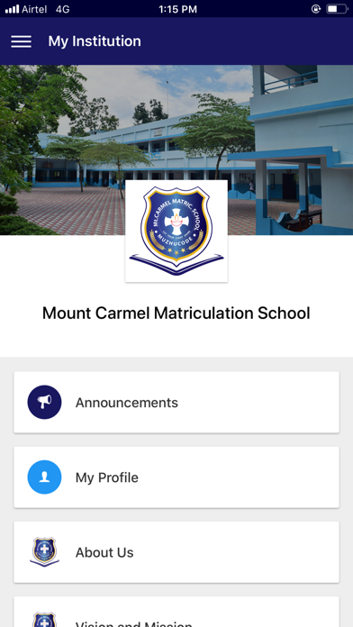 How to cancel & delete Mount Carmel Matric School from iphone & ipad 1
