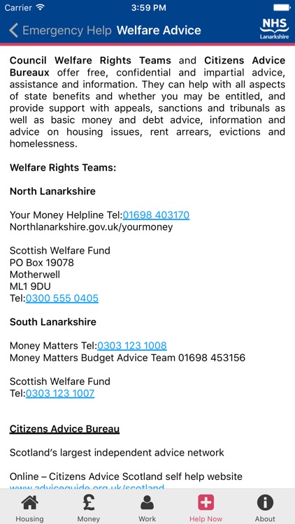 Lanarkshire Crisis Help