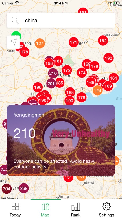 AirChecker, Air quality app