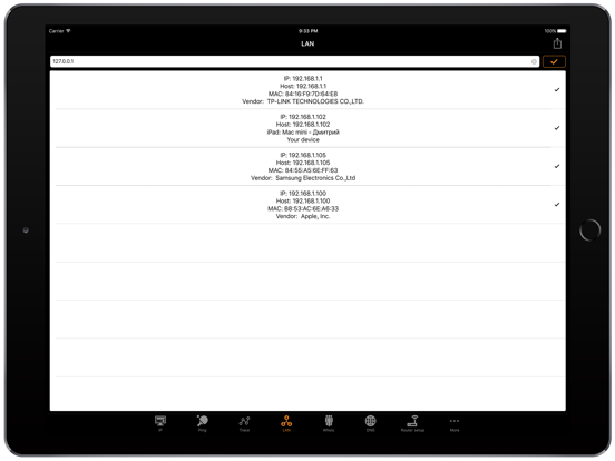 IP Tools: WiFi Analyzer Screenshots