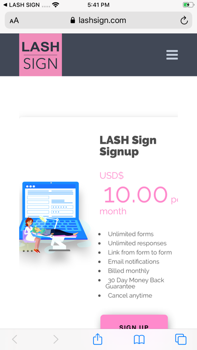 LASH SIGN screenshot 3