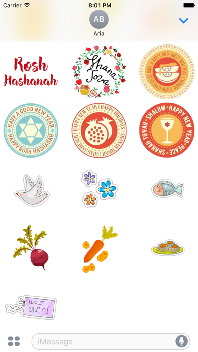 Happy Rosh Hashanah Stickers screenshot 3