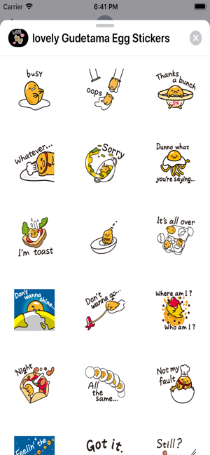 Lovely Gudetama Egg Stickers(圖2)-速報App