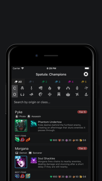 Spatula: TFT Cheat Sheet iPhone App