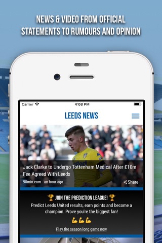 Leeds News - Fan App - náhled