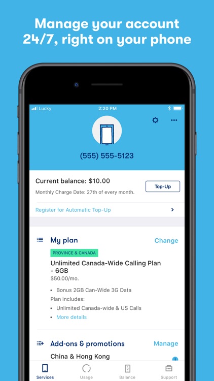 Lucky Mobile My Account by Lucky Mobile Canada