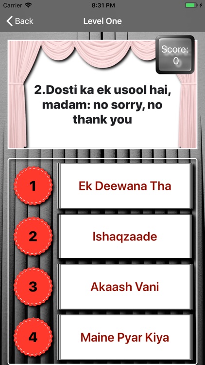 Bollywood Movies Quizzes