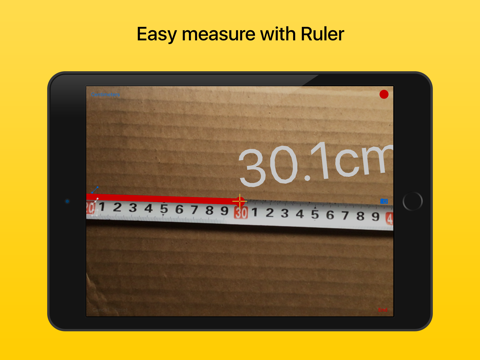 Скриншот из Ruler lite:tape measure length