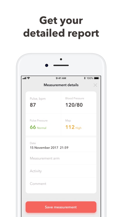 Blood Pressure Monitor app log screenshot-3