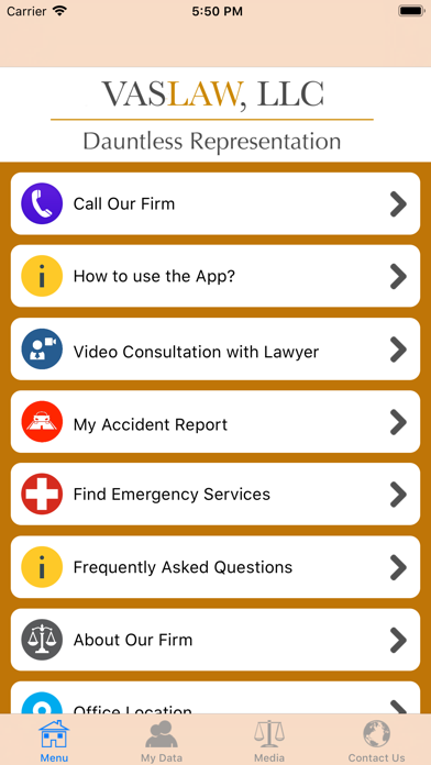 Vas Law Injury Help App screenshot 2