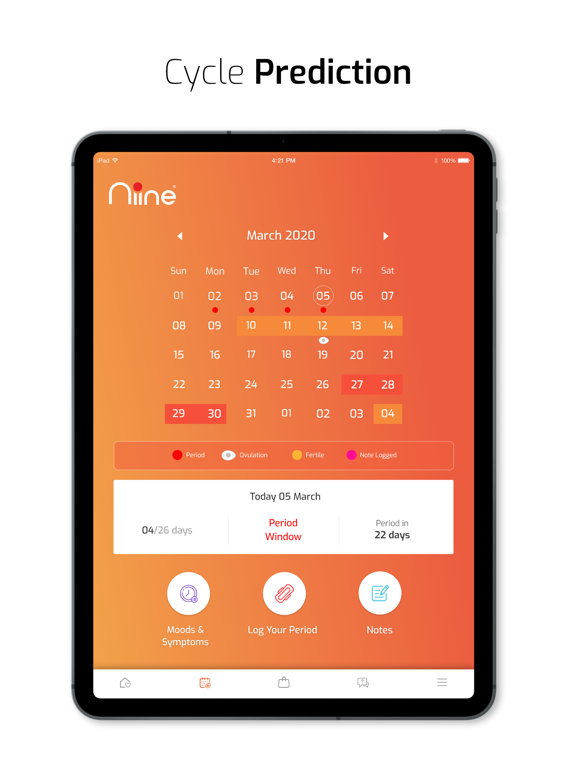 Screenshot #5 pour Period Tracker by Niine