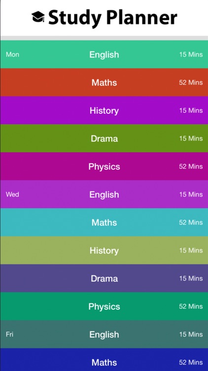 Scroll Study Planner