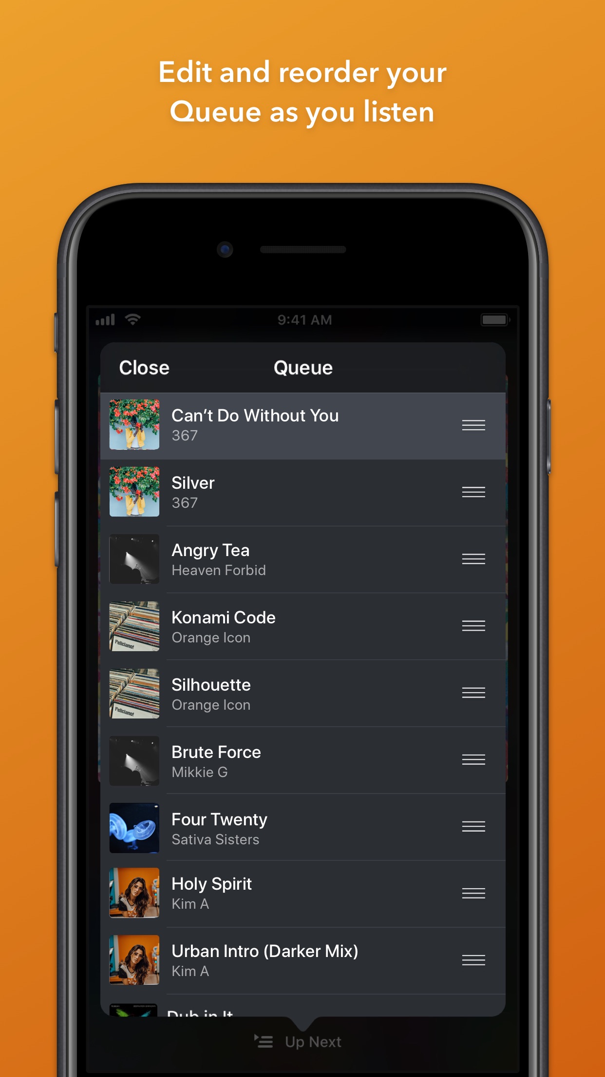 Screenshot do app Doppler Music Player