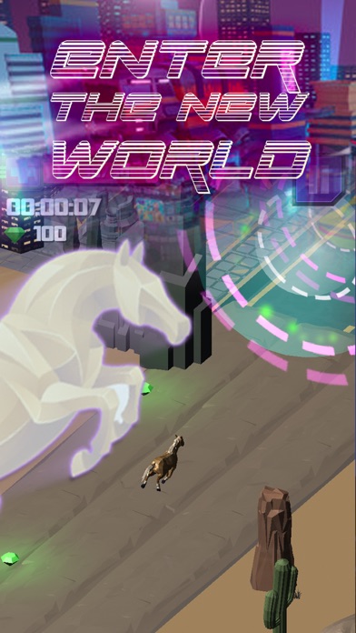 Cyberpunk Horse Race-Fun Dash screenshot 4