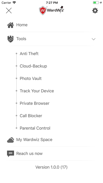 WardWiz iOS Essentials screenshot 2