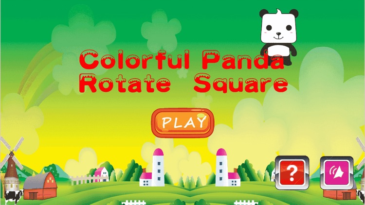 Colorful Panda-Rotate  Square