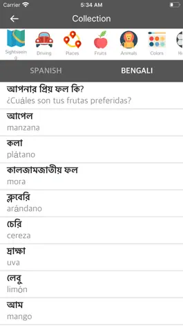 Game screenshot Spanish Bengali Dictionary apk