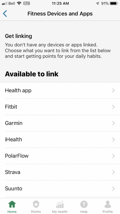 vitality garmin store