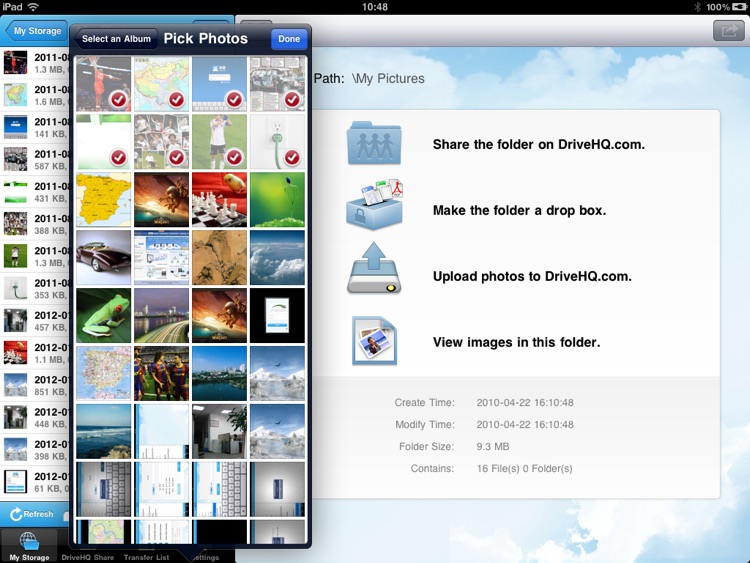 DriveHQ File Manager for iPad screenshot-3