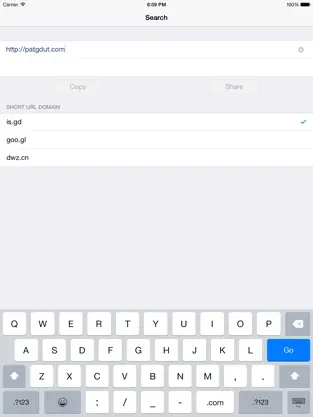 Screenshot 1 Short URL Maker iphone