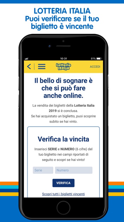 My Lotteries: Verifica Vincite
