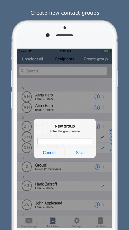 Easy Message - Group Bulk SMS screenshot-7