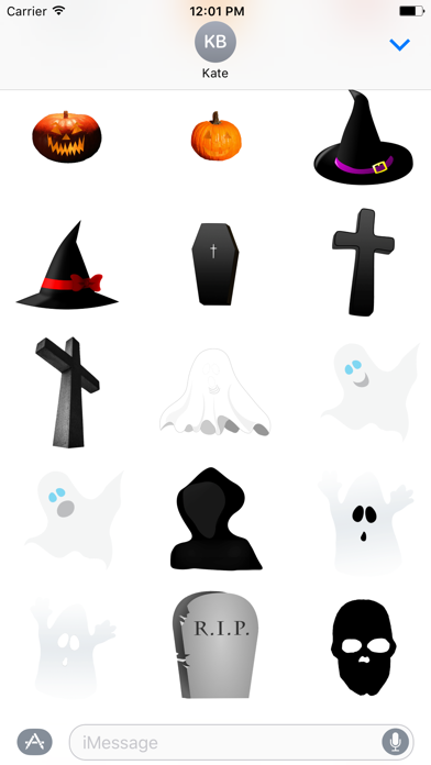 How to cancel & delete Halloween Stickers : Messages from iphone & ipad 4